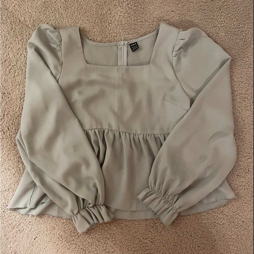 Mint green crop top